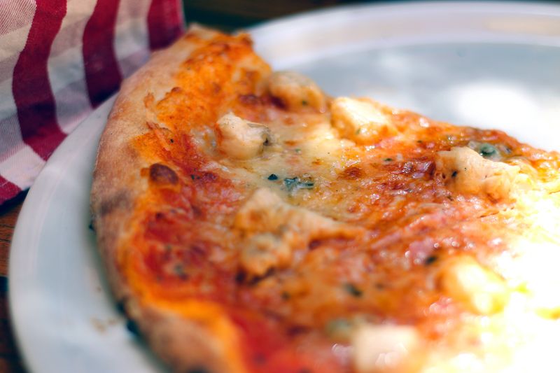 Papa Ginos Four Cheese Delight Pizza with ricotta and parmesan